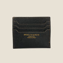 [French calf] <br>Mini -snap wallet<br>color: Black x Gold Stitch