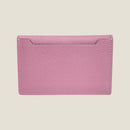 [French calf] <br>Flap card case<br>color: Mauve Pink