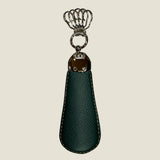 [French calf] <br>shoehorn<br>color: citroen green