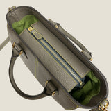 [Shrink leather]<br>Athena shoulder bag<br>color: ethane gray