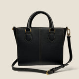 [Shrink leather]<br>Athena shoulder bag<br>color: black