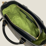 [Shrink leather]<br>Athena shoulder bag<br>color: black