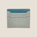 [French calf] <br>Mini -snap wallet<br>color: Gene Blue x Ice Gray