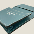 [French calf] <br>Through gachi card case<br>color: Gene Blue