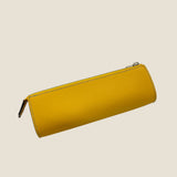 [フレンチカーフ]<br>ファスナーペンケース<br>color：イエロー<br>【９月下旬入荷予定】