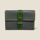 [Yamato] <br>Combination belt card case<br>Color: Gray x Tartan Green