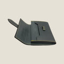 [Yamato] <br>Combination belt card case  <br>Color: Gray x Tartan Green