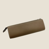 [フレンチカーフ]<br>ファスナーペンケース<br>color：トープ