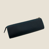 [フレンチカーフ]<br>ファスナーペンケース<br>color：ネイビー