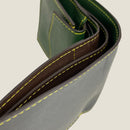 [Yamato] <br>Combi International Wallet<br>Color: Gray x Tartan Green
