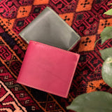 [Yamato] <br>Combi International Wallet<br>Color: Tartan green x Bordeaux