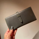 [Yamato] <br>Long wallet with belt<br>Color: Gray x Red