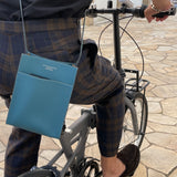 [French calf]<br>Box sacoche L<br>color: Jean blue