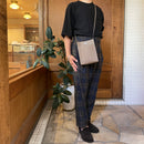 [French calf]<br>Box Sacoche L<br>color: Tope
