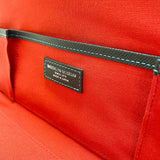 [French calf] <br>round clutch bag<br>color: navy<br>[Made to order]