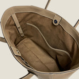 [Shrink leather]<br>tuti tote bag<br>color: taupe