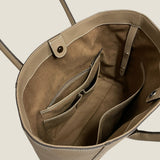[Shrink leather]<br>tuti tote bag<br>color: taupe