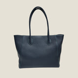 [シュリンクレザー]<br>トゥティトートバッグ<br>color：ネイビー