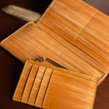 [Persimmon tangy dyed] <br>Sasamachi long wallet