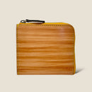 [Persimmon astringent dyeing] <br>Half L zip wallet
