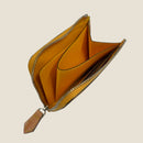[Persimmon astringent dyeing] <br>Half L zip wallet