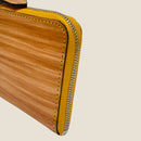 [Persimmon astringent dyeing] <br>Half L zip wallet