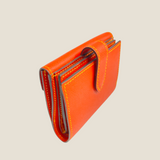 [French calf]<br>hookup wallet<br>color: orange