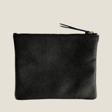 [フレンチカーフ] <br>ポーチM<br>color：ブラック