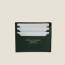 [Croco pattern x French calf] <br>Mini -snap wallet<br>color: Black x dark green