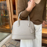 [Shrink leather] <br>round shoulders<br>color: taupe