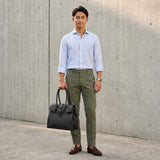 [Taurillon Lagoon x Crocodile]<br>Voyage L bag<br>color: black<br>[Scheduled to arrive in early August]