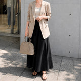 [Shrink leather] <br>round shoulders<br>color: taupe