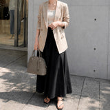 [Shrink leather] <br>round shoulders<br>color: ethane gray