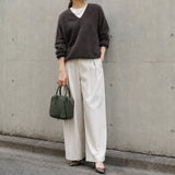 [シュリンクレザー]<br>ポストマンミニショルダー<br>color：ダークグリーン