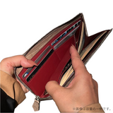 [French calf] <br>L zip long wallet<br>color: navy<br>[Scheduled to arrive in mid-August]