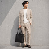 [French calf] <br>palest tote bag<br>color: black
