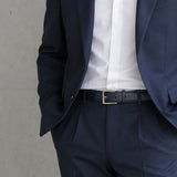 [Kip Leather] <br>30mm belt<br>color: navy