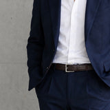[キップレザー] <br>30mmベルト<br>color：ダークブラウン