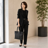 [Shrink leather]<br>tuti tote bag<br>color: black