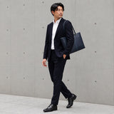 [French calf] <br>palest tote bag<br>color: navy