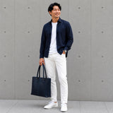 [French calf] <br>palest tote bag<br>color: navy