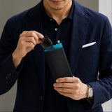 [French calf] <br>glasses case<br>color: navy
