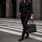 [Taurillon Lagoon x Crocodile]<br>Voyage L bag<br>color: black<br>[Scheduled to arrive in early August]