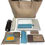 [Shrink leather]<br>tuti tote bag<br>color: taupe