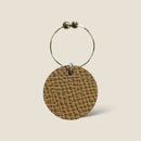 [French calf] <br>Grass charm<br>color: Tope