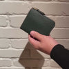 [Persimmon tangy dyed] <br>Half L zip wallet