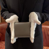 [French calf] <br>mini international wallet<br>color: taupe