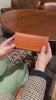 [Persimmon tangy dyed] <br>Sasamachi long wallet