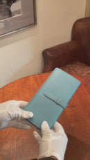 [French calf] <br>Long wallet with belt<br>color: Yellow
