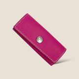[French calf] <br>triple key case<br>color: magenta pink